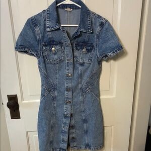 Pilcro Blue Denim Dress